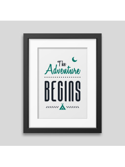 The adventure begins Framed poster